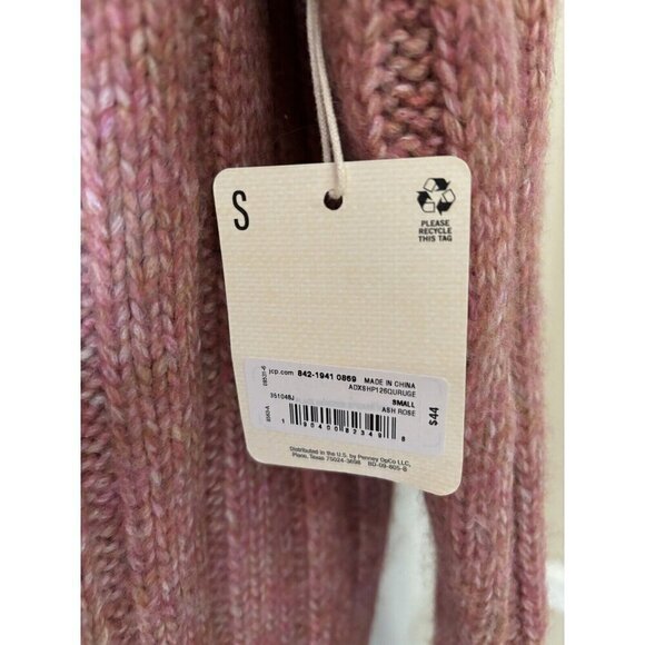 NWT ana A New Approach Size S Sweater Dusty Rose Soft Cable Knit - Picture 6 of 7